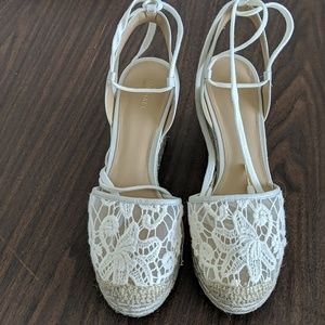 Michael Kors lace-toed wedge sandal
